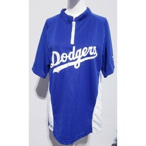 Los Angeles Dodgers SGA Bank of America Men's Blue 1/4 Zip Jersey